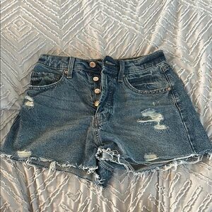 Denim Distressed Women Shorts